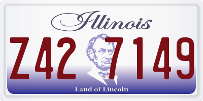 IL license plate Z427149