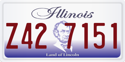 IL license plate Z427151