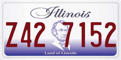 IL license plate Z427152