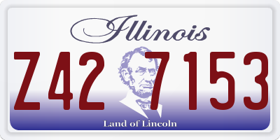 IL license plate Z427153