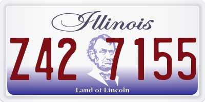 IL license plate Z427155