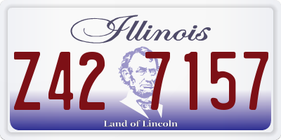 IL license plate Z427157