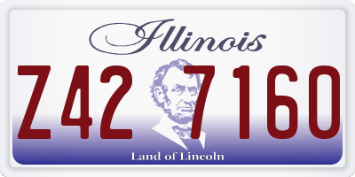 IL license plate Z427160