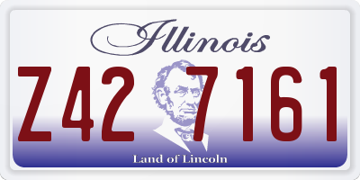 IL license plate Z427161