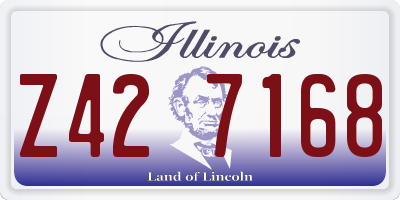 IL license plate Z427168