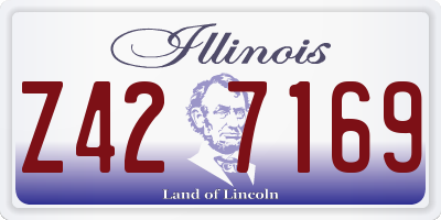 IL license plate Z427169
