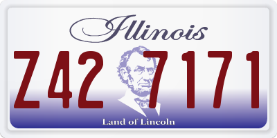 IL license plate Z427171