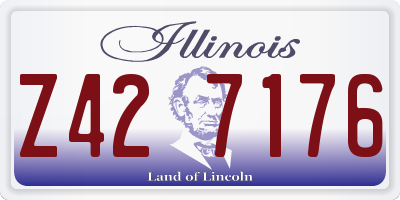IL license plate Z427176