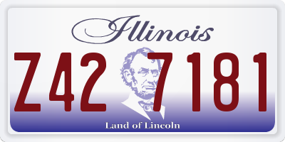 IL license plate Z427181