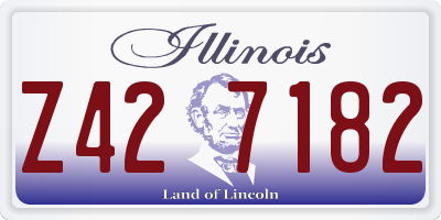 IL license plate Z427182