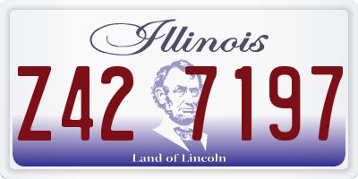 IL license plate Z427197