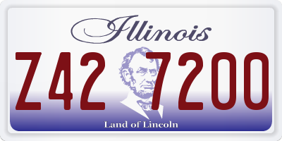 IL license plate Z427200