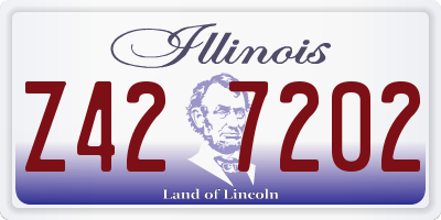 IL license plate Z427202