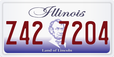 IL license plate Z427204