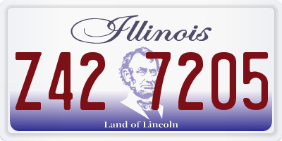 IL license plate Z427205