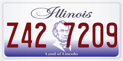 IL license plate Z427209
