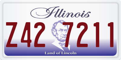 IL license plate Z427211