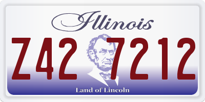 IL license plate Z427212
