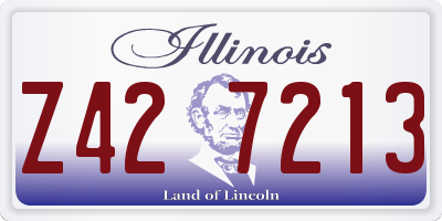 IL license plate Z427213
