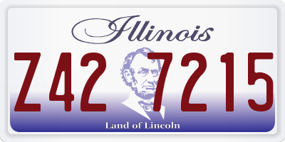 IL license plate Z427215