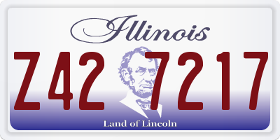 IL license plate Z427217