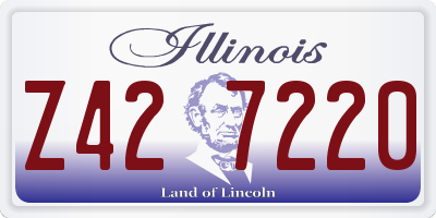 IL license plate Z427220