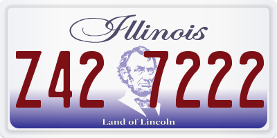 IL license plate Z427222