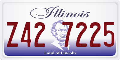 IL license plate Z427225