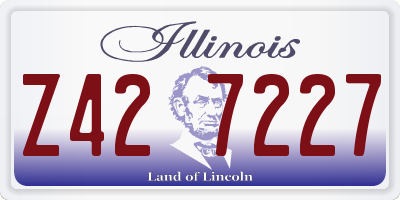 IL license plate Z427227