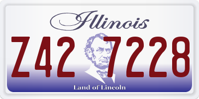 IL license plate Z427228