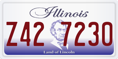 IL license plate Z427230