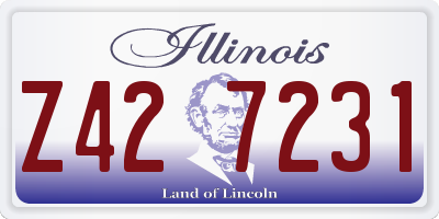 IL license plate Z427231