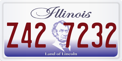 IL license plate Z427232