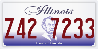 IL license plate Z427233