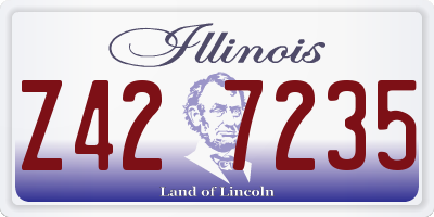 IL license plate Z427235