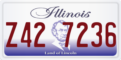 IL license plate Z427236