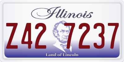 IL license plate Z427237