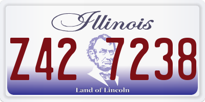 IL license plate Z427238