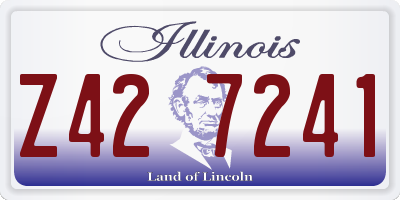 IL license plate Z427241