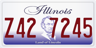 IL license plate Z427245