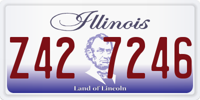 IL license plate Z427246