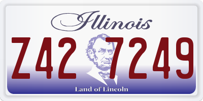 IL license plate Z427249