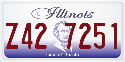 IL license plate Z427251