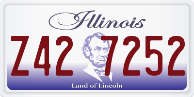 IL license plate Z427252