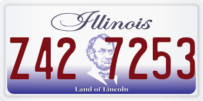 IL license plate Z427253