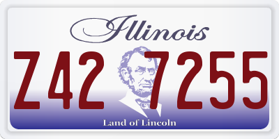 IL license plate Z427255