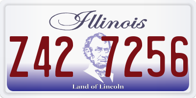 IL license plate Z427256