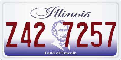 IL license plate Z427257