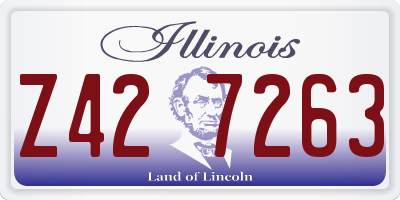 IL license plate Z427263