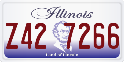 IL license plate Z427266